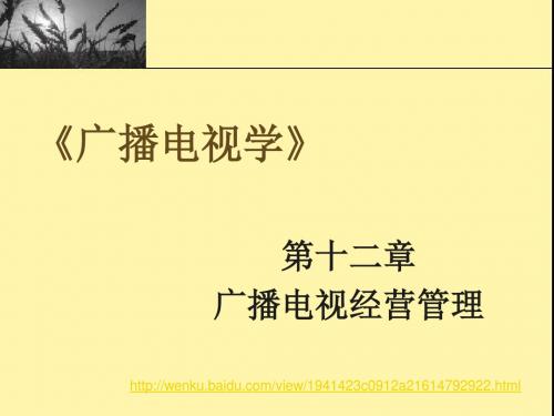 广播电视经营管理课件(PPT214张)