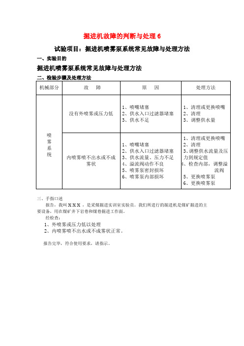 掘进机故障的判断与处理6