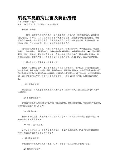 刺槐常见的病虫害及防治措施