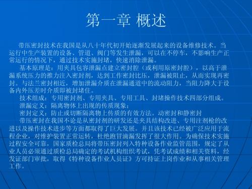 带压密封讲义