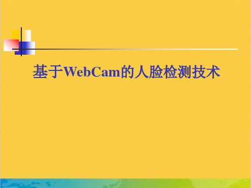 基于WebCam的人脸检测技术全套PPT