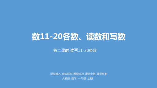 人教版一年级数学上册6.读写11-20各数课件(21张PPT)