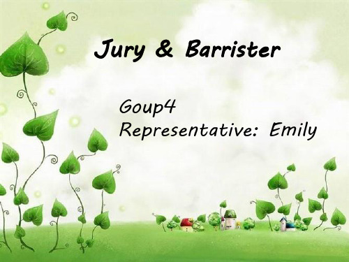 Jury Barrister陪审团和大律师