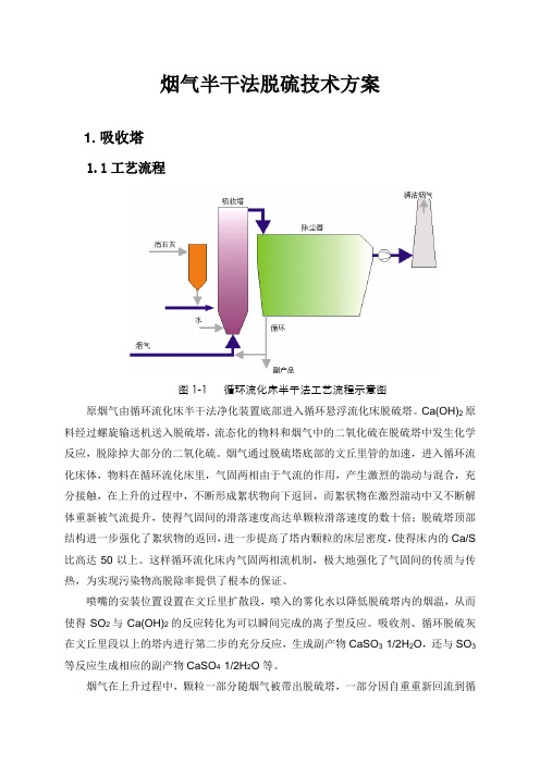 烟气半干法脱硫技术方案