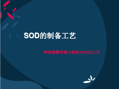 SOD的制备工艺(废啤酒酵母为原料)