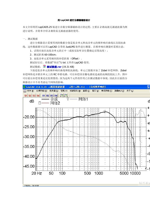 用LspCAD设计分频器