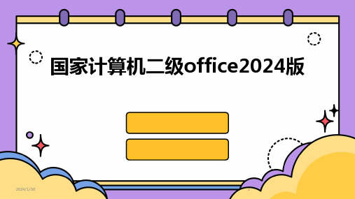 国家计算机二级office2024版(2024)