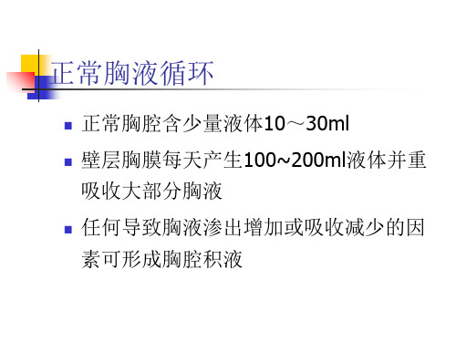 恶性胸腹水的诊治PPT课件