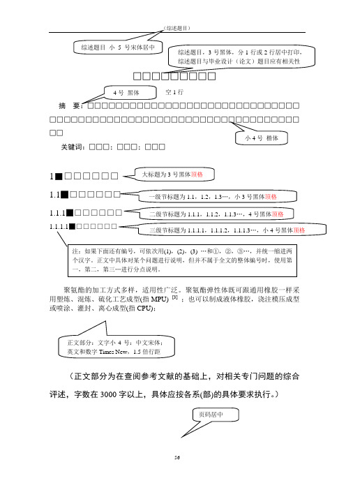 文献综述模板