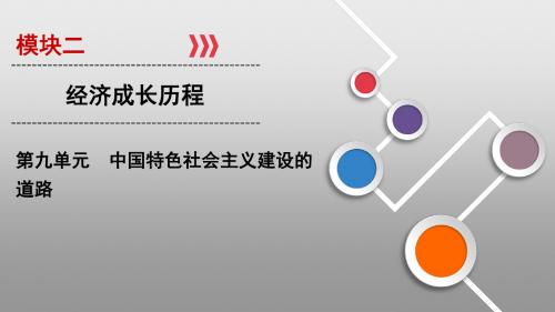 2020高考历史大一轮精讲练：第九单元 中国特色社会主义建设的道路单元高效整合第26讲