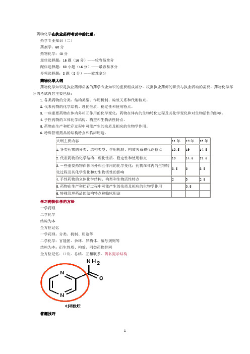 药物化学试题