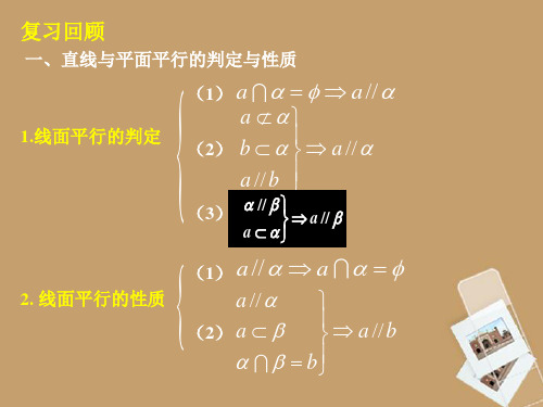 高中数学 平行关系精品课件(3)北师大版必修2