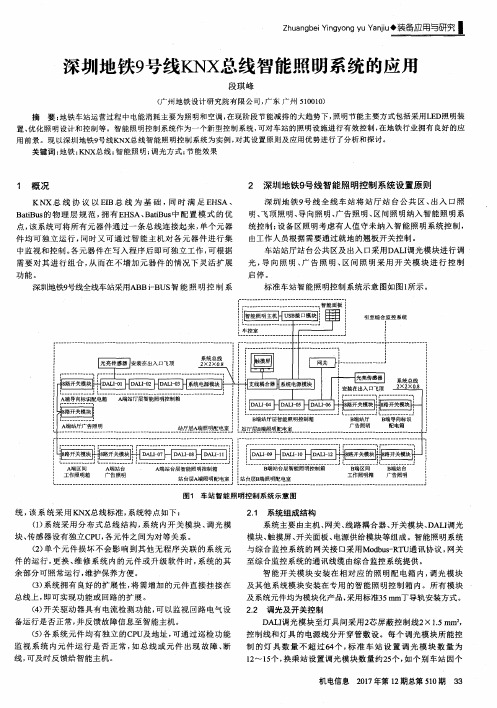 深圳地铁9号线KNX总线智能照明系统的应用