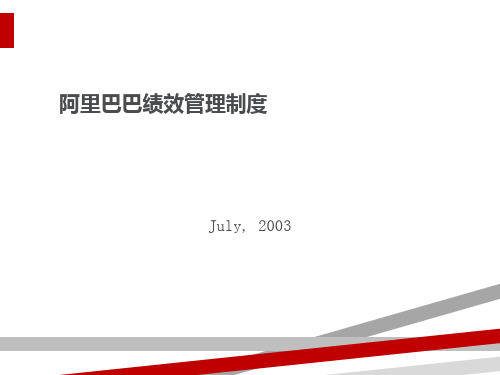 企业经营阿里巴巴绩效制度管理实践方案(PPT30页)