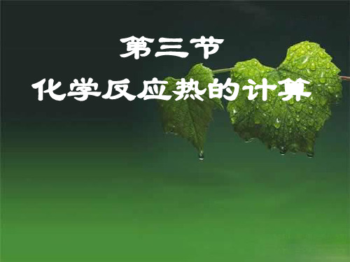 反应热的计算 PPT