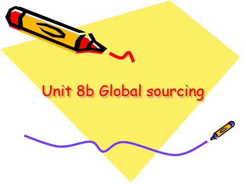 Unit 8b Global sourcing