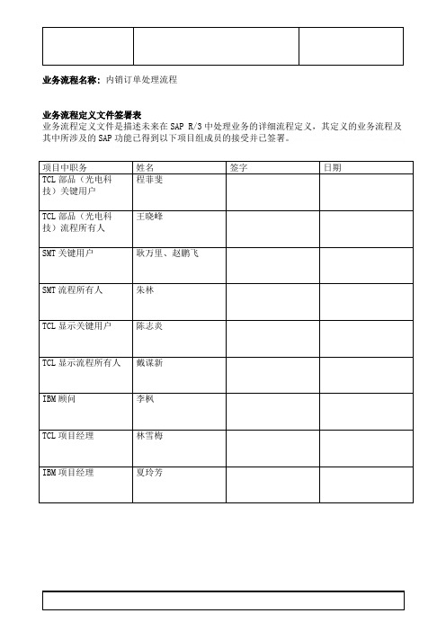 SAP-内销订单流程SAP-内销订单流程