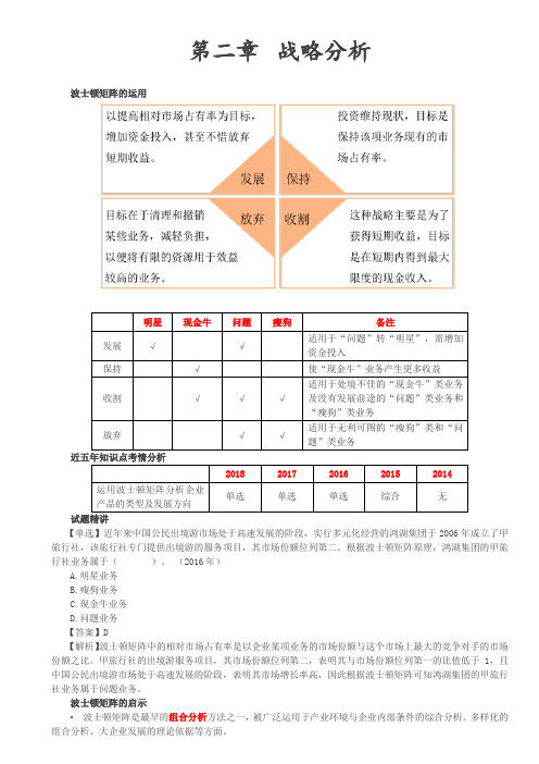 企业战略管理第21讲_波士顿矩阵(2),通用矩阵