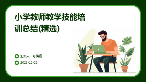 小学教师教学技能培训总结(精选)ppt