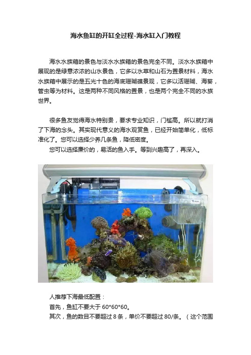 海水鱼缸的开缸全过程-海水缸入门教程