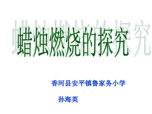 四年级下册科学课件-5.20 燃烧的秘密 ｜冀教版  (共13张PPT)(1)