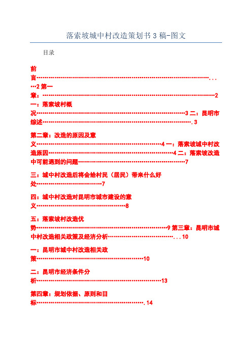 落索坡城中村改造策划书3稿-图文