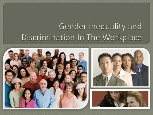 工作中的性别歧视 Gender Inequality and Discrimination In The Workplace