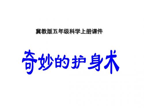 小学科学奇妙的护身术