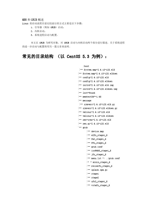 Linux启动过程详解_MBR和GRUB概述