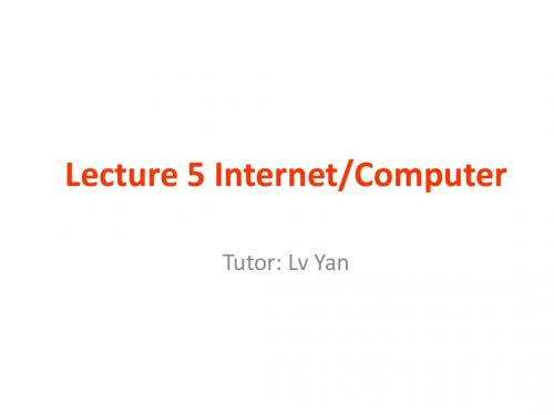 Lecture 5 Internet-Computer