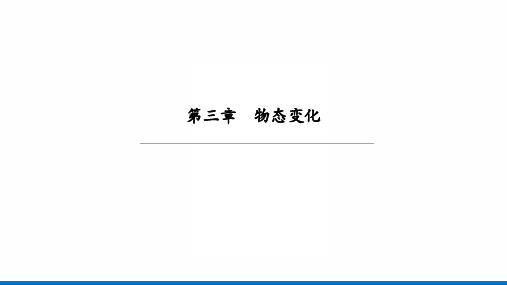 2022年人教版物理中考第一轮考点过关复习第三章 物态变化