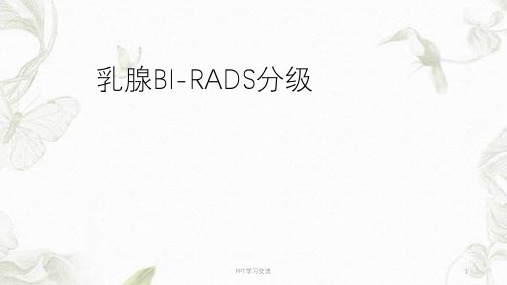 乳腺BI-RADS分级ppt课件