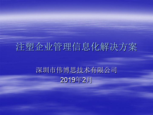 注塑企业管理信息化解决方案PPT资料36页