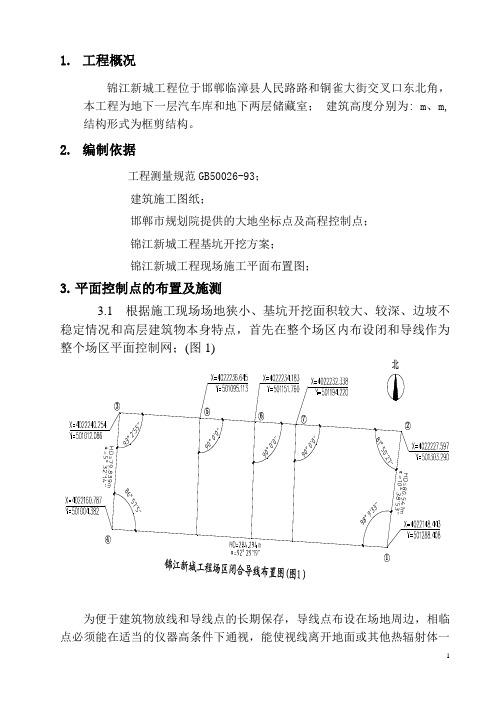 临漳锦江新城测量方案