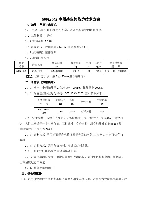 中频感应加热炉技术方案