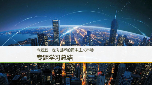 2019高中历史专题五走向世界的资本主义市场专题学习总结课件人民版必修2