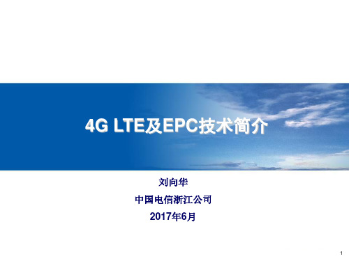 4GLTE及EPC技术简介