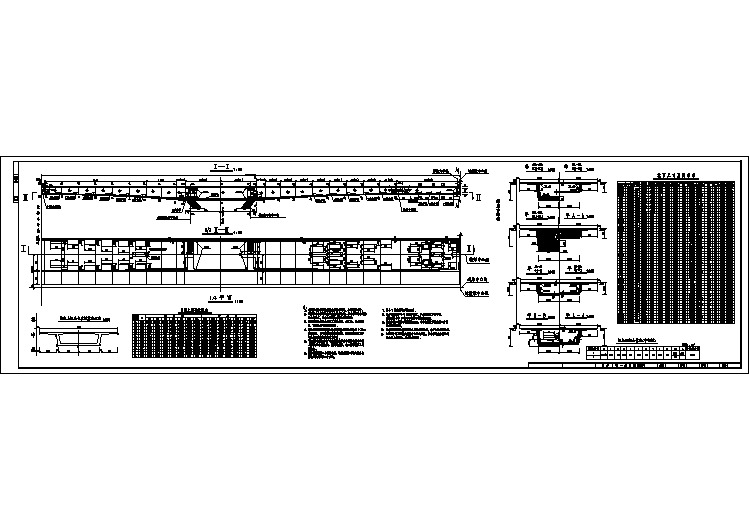 钢结构桥梁上部构造设计CAD图