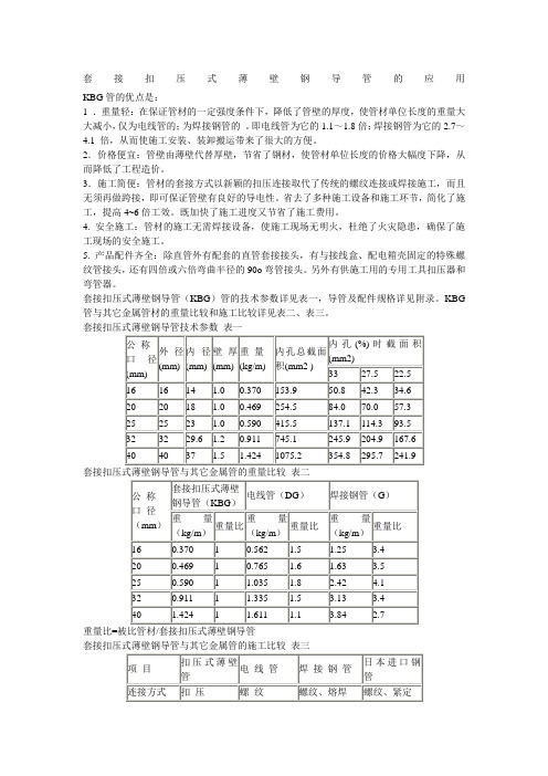 KBG管材国标规范