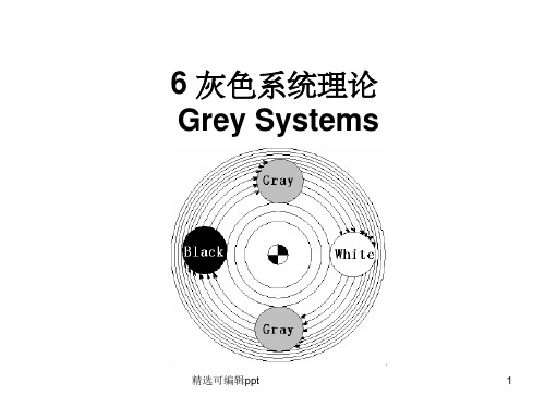 第6章 灰色系统理论