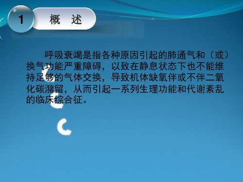 内科学 - 呼吸衰竭