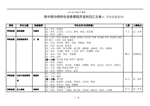 北大附中成都新津实验学校6-《校本课