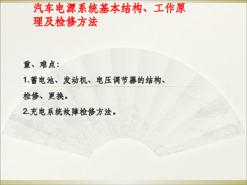 汽车充电系统基本结构、工作原理及检修方法ppt课件