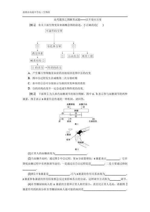 高考题型之图解类试题——以不变应万变