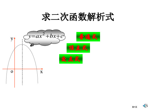 课件5用待定系数法求二次函数的解析式市公开课金奖市赛课一等奖课件