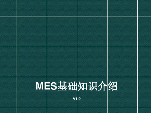 MES基础知识介绍ppt课件