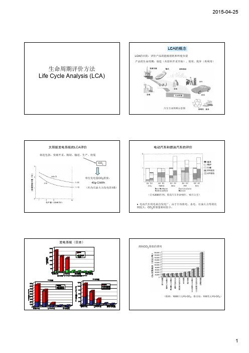 生命周期评价方法LifeCycleAnalysis(LCA)