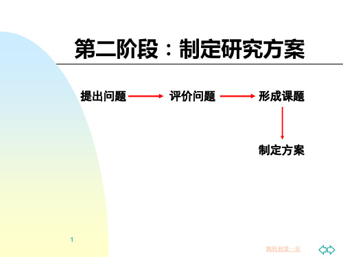 制定研究方案PPT课件