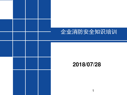 企业消防安全知识培训ppt课件