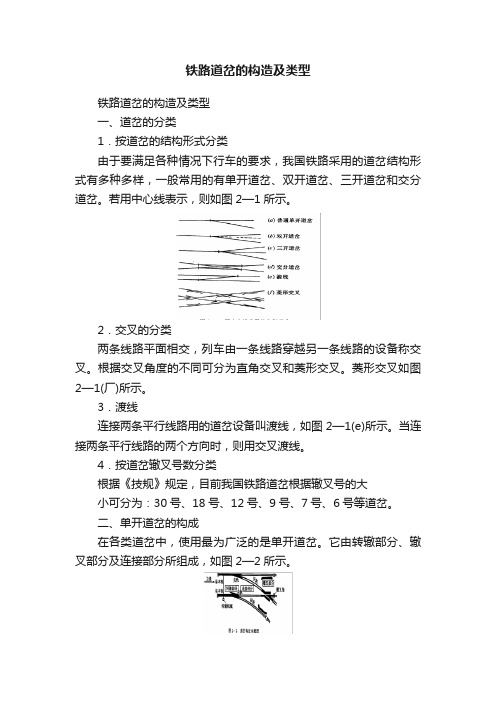 铁路道岔的构造及类型